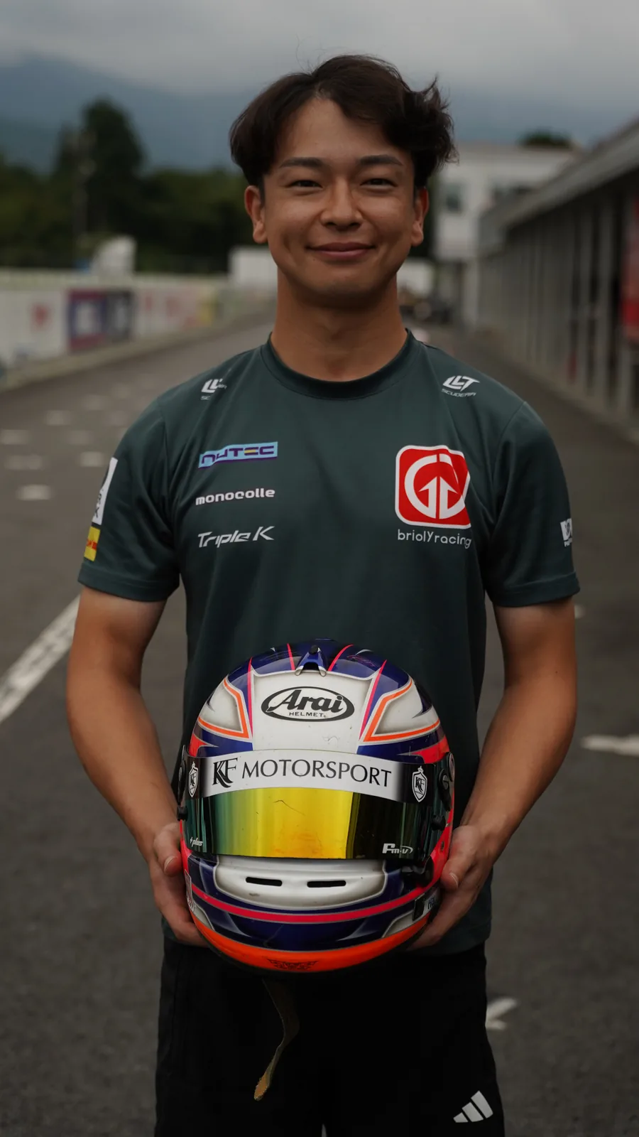 トライアウト当日のポートレート。
